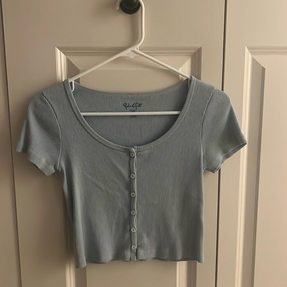 brandy zella top in blue